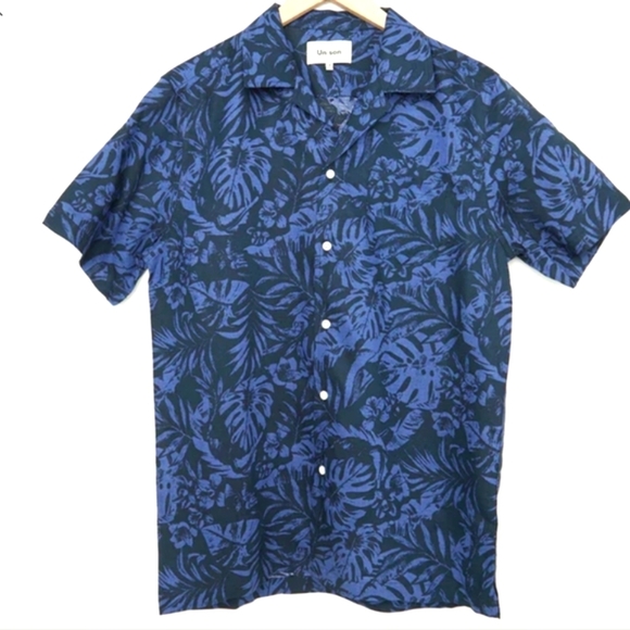 NWOT...Unison Short Sleeve Patch Pocket Shirt with Camp Collar....Size XL - Picture 1 of 7